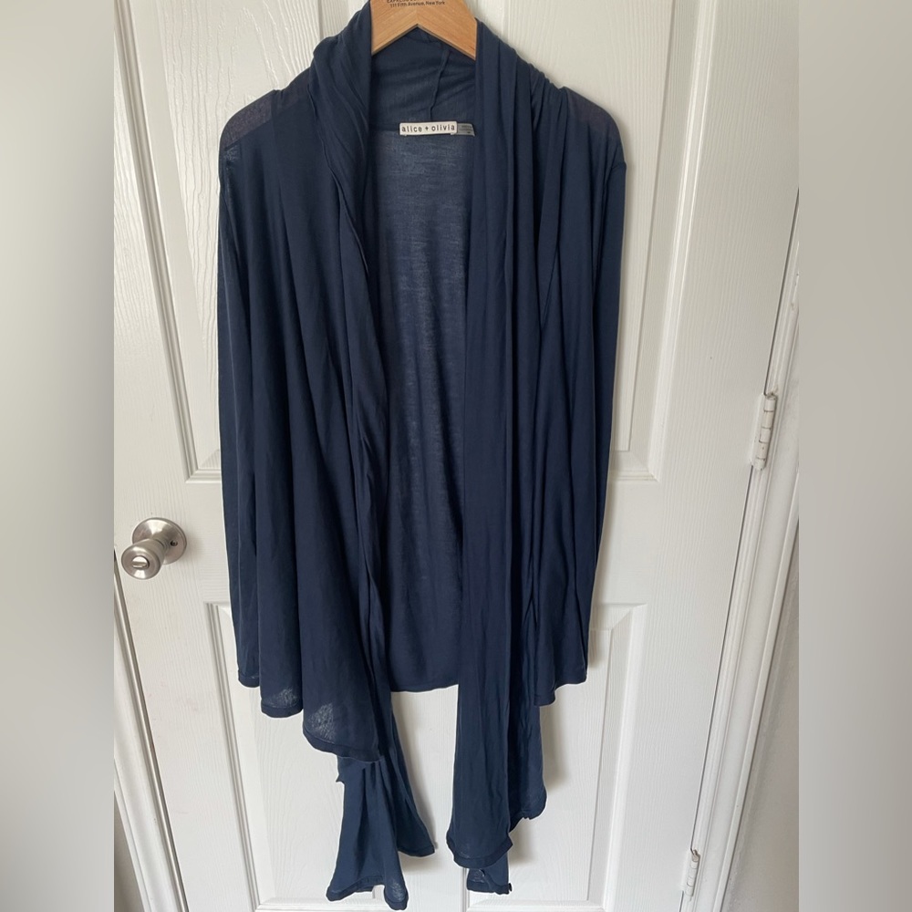 Alice and Olivia Wrap Around Long Sleeve Shirt